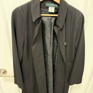 Harve Benard Charcoal Men's Trench Coat